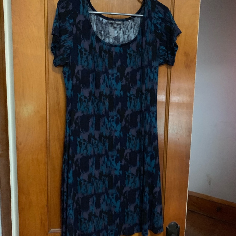 Blue short sleeve dress